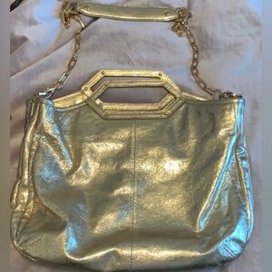 Tory Burch Gold Tote Bag